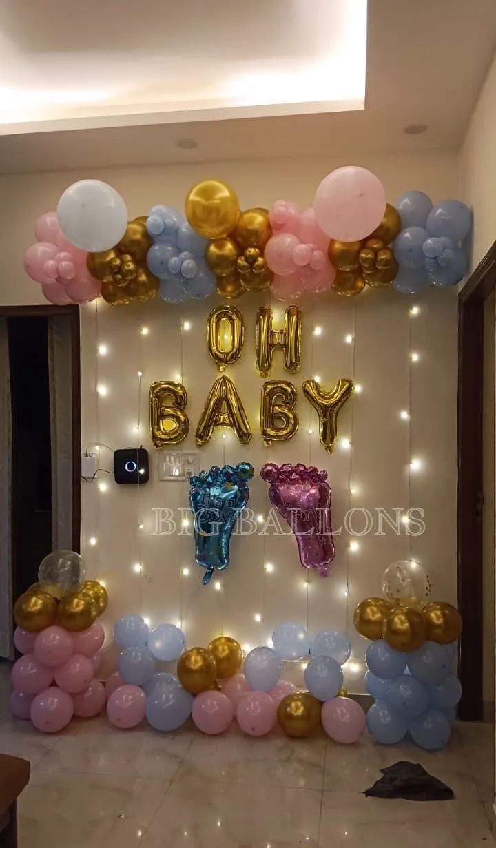 Oh Baby Gender Reveal Backdrop