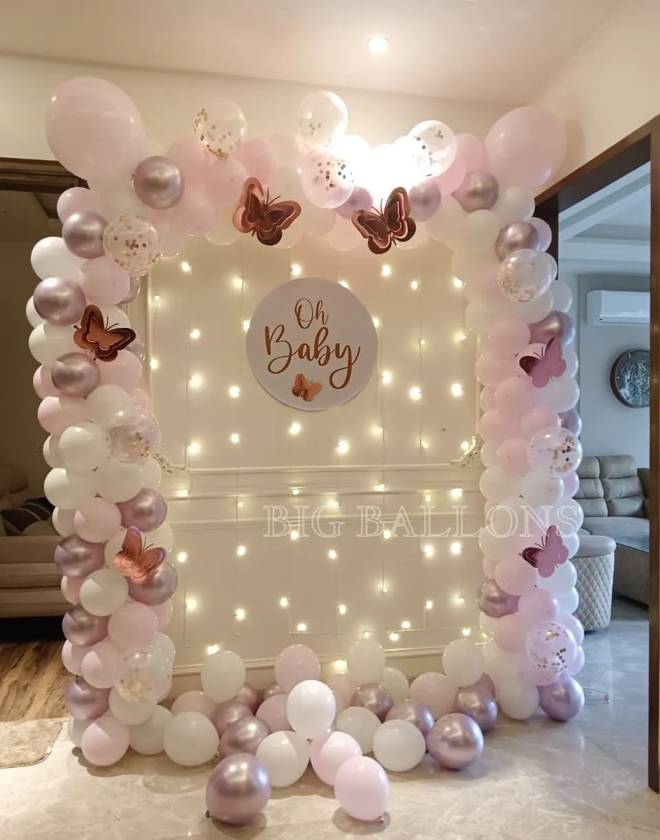 Rose Gold Oh Baby Butterfly Canopy